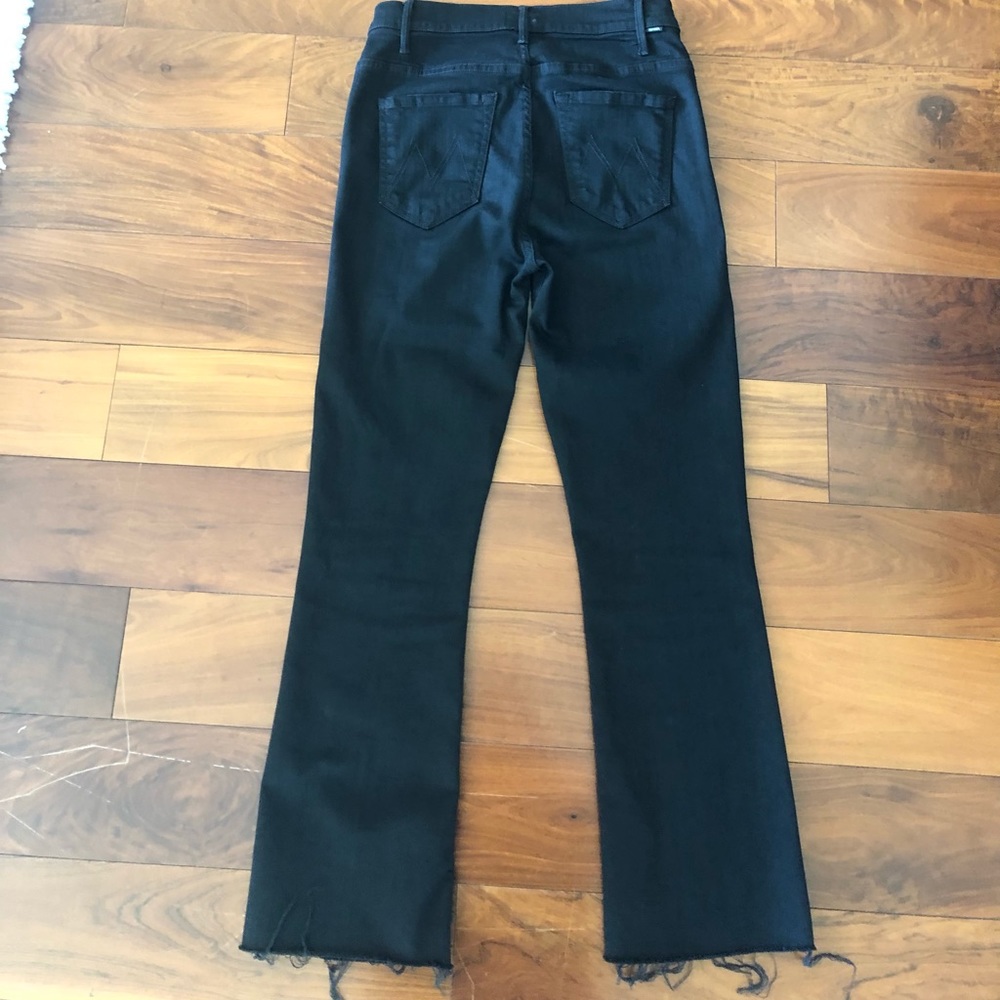 Mother denim Hustler ankle fray black